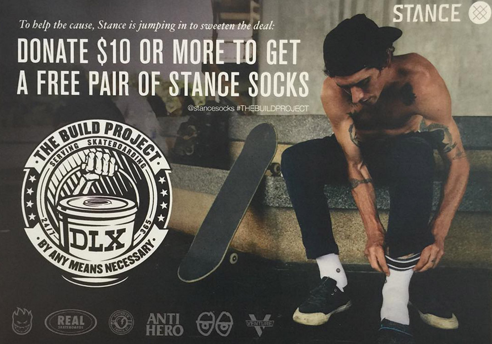 Stance Socks dontate $10 and get a pair of free socks