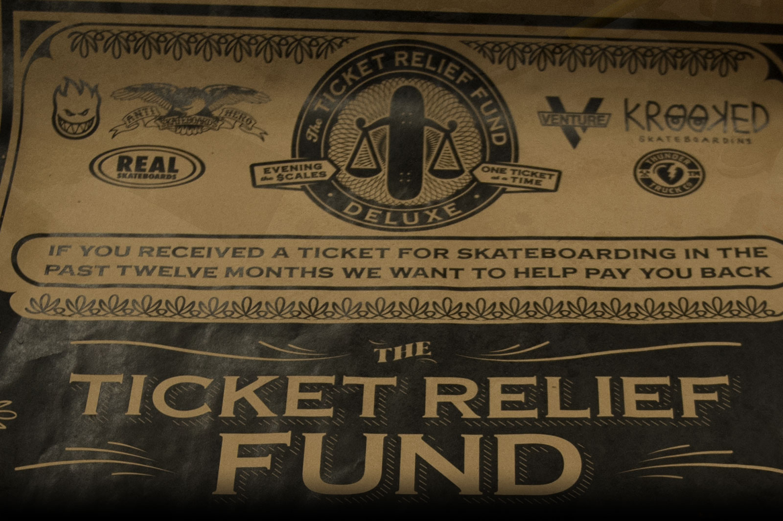 Deluxe Distribution - The Ticket Releif Fund